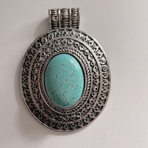 Large Oval Necklace Pendant